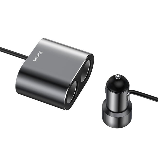 Baseus High Efficiency 2-in-1 Cigarette Lighter with Dual USB Car Charger