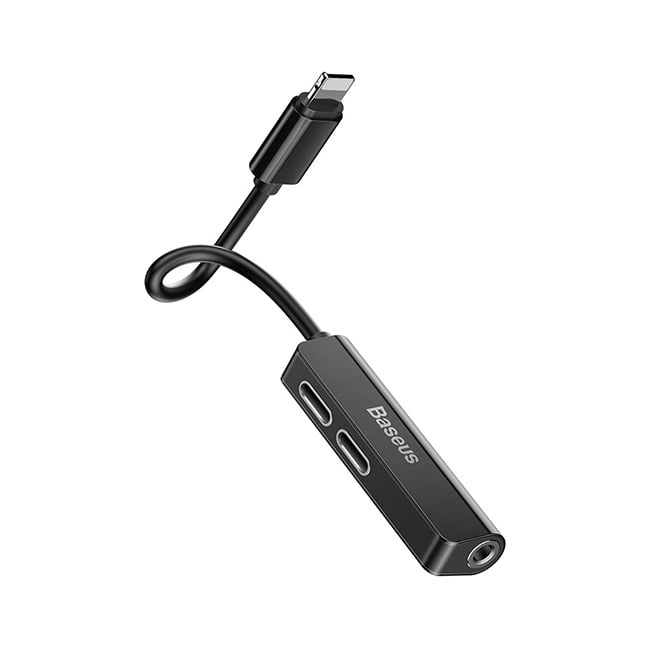 Baseus L52 3-in-1 Dual Lightning Port + 3.5MM Female Adapter