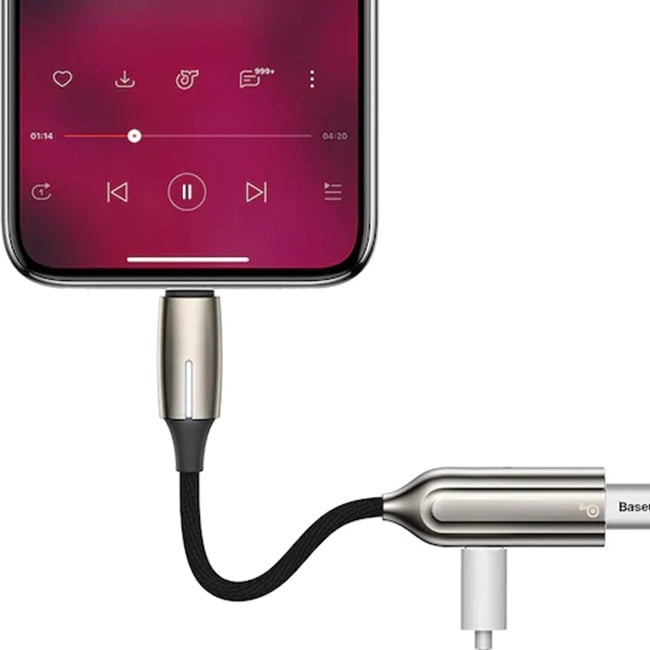 Baseus L55 2-in-1 Lightning to Dual Lightning Female Adapter