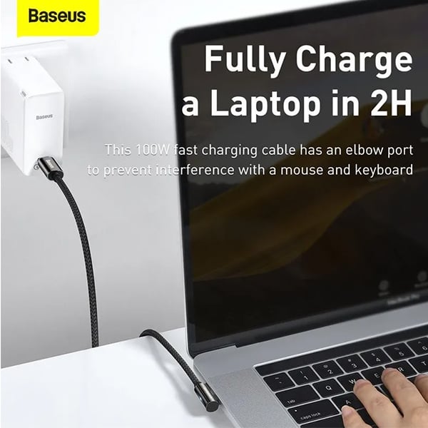 Baseus Legend Series Elbow Fast Charging 100W Type-C to Type-C Cable