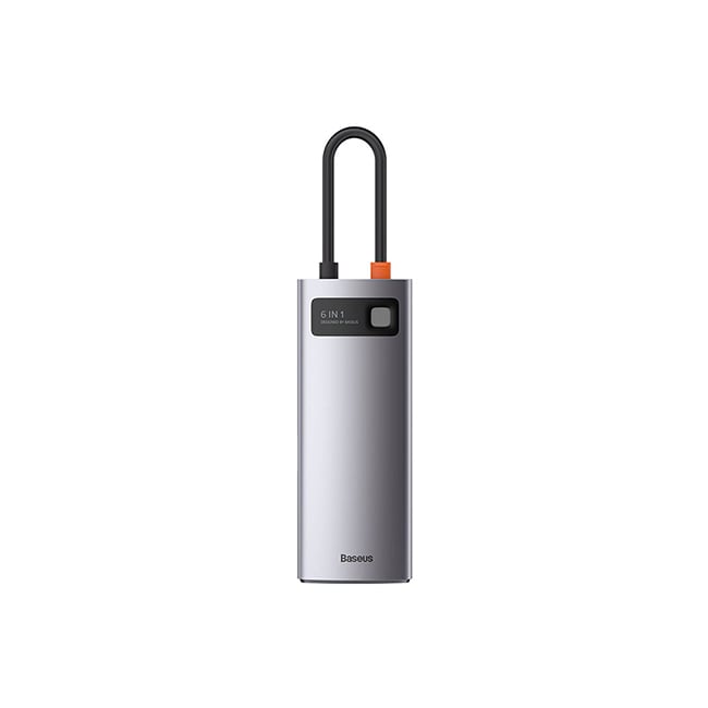 Baseus Starjoy 6 Port USB 3.0 x 3 + Type-C PD x 1 + SD x 1 + TF x 1 Type-C Hub Adapter