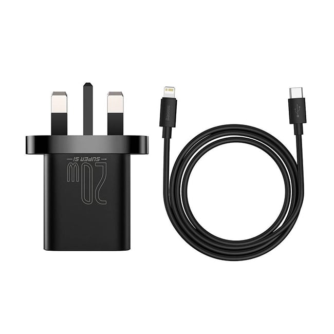 Baseus Super Si 20W 3 Pin Quick Charger with Cable