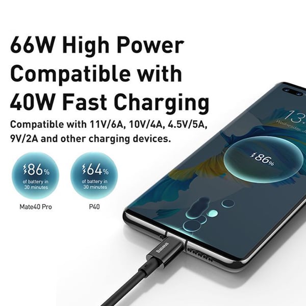 Baseus Superior Series 66W Fast Charging USB to Type-C Cable