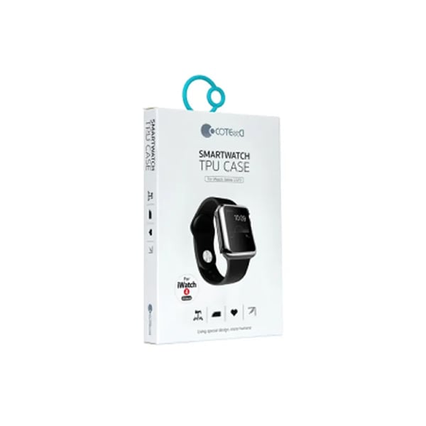 COTEetCI Clear Smart Watch Protective Case for Apple Watch 38mm
