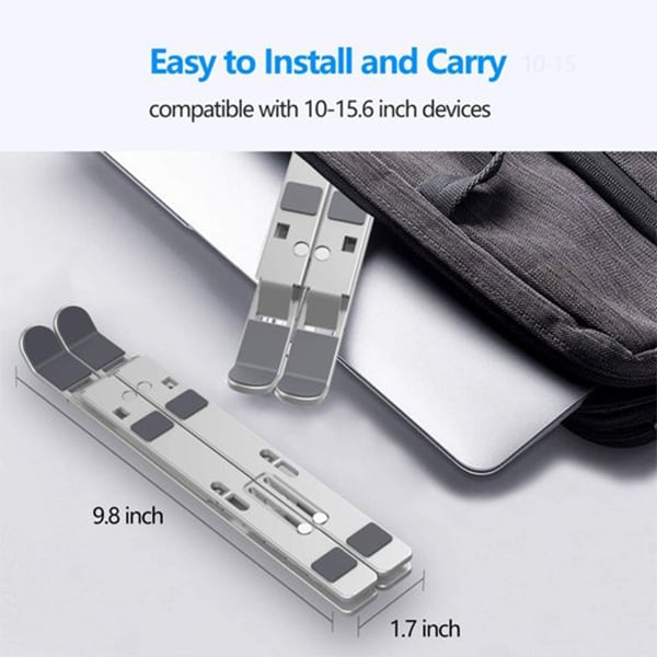 7-Level Adjustable Aluminium Alloy Ergonomic Laptop Stand