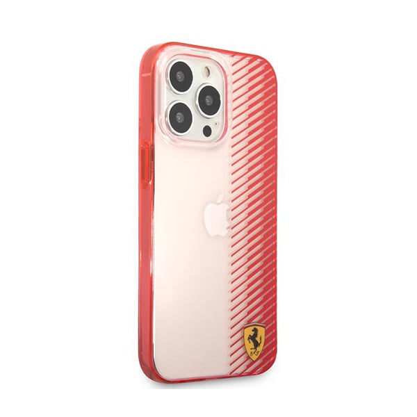 Ferrari Original Red Transparent Gradient Hard Case for iPhone 13 Pro
