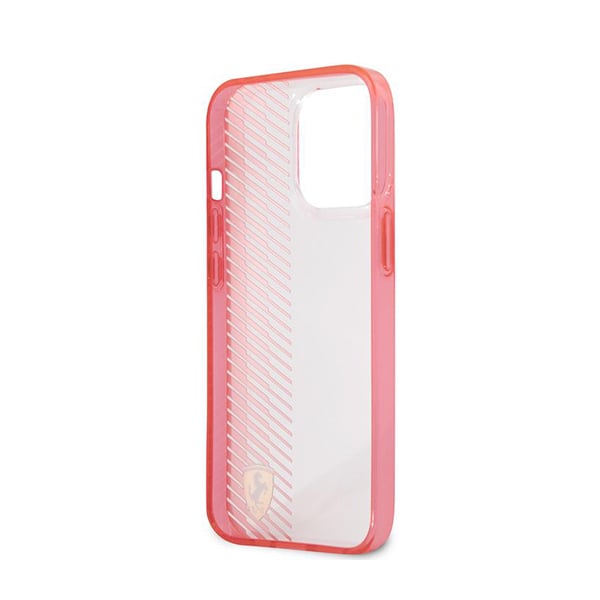Ferrari Original Red Transparent Gradient Hard Case for iPhone 13 Pro