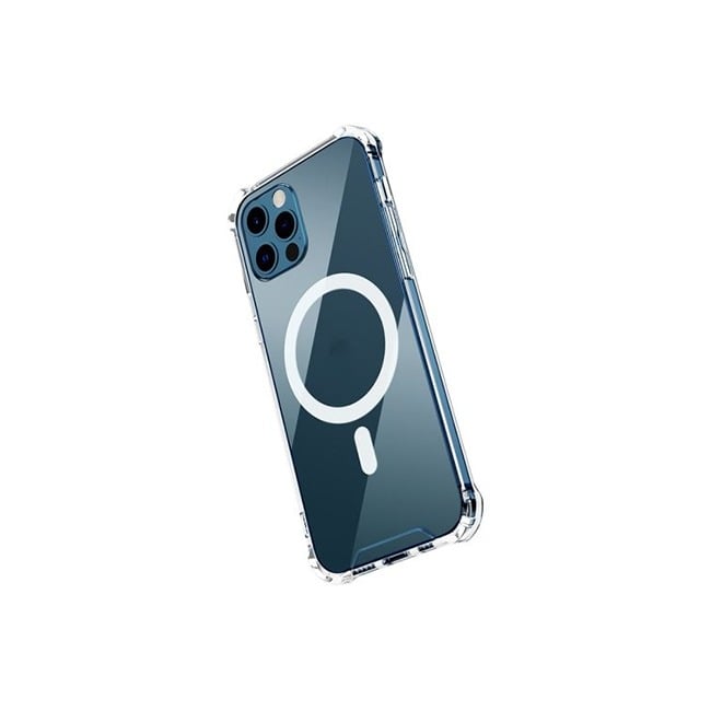 Green Magnetic Transparent Case for iPhone 12 Pro Max