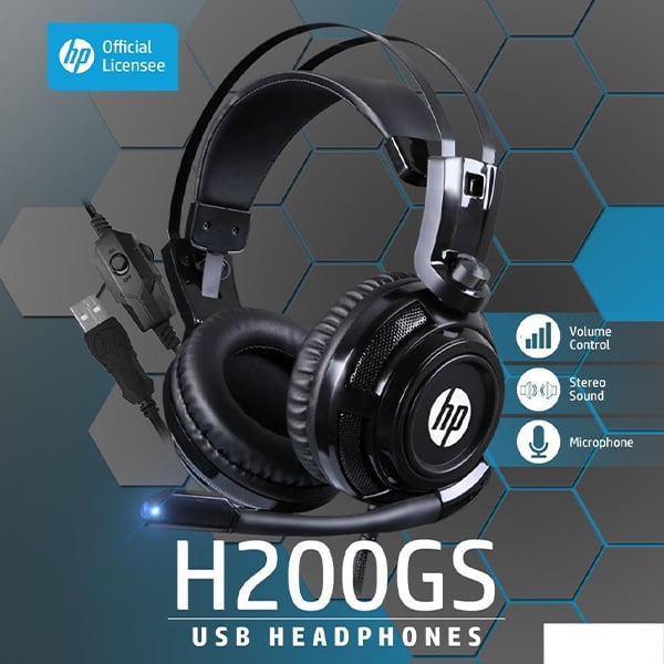 HP H200GS Wired Over-Ear Gaming Headset