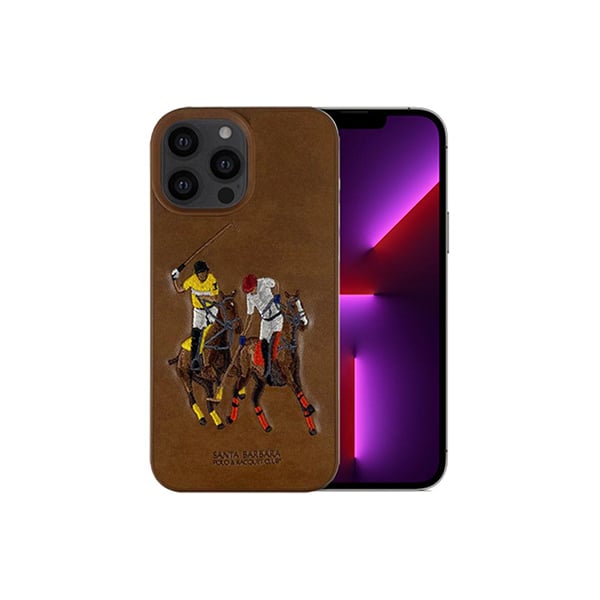 iPhone 13 Jockey Series Genuine Santa Barbara Leather Case