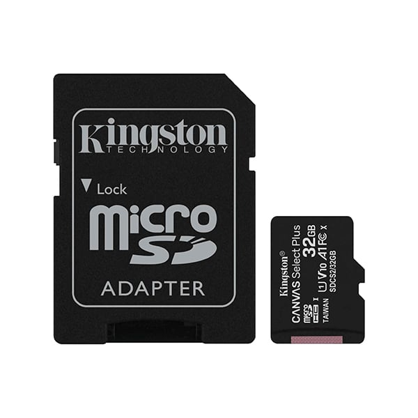 Kingston Canvas Select Plus 32GB 100MB/s microSD Memory Card