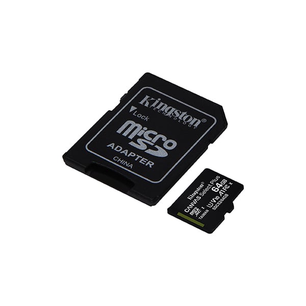 Kingston Canvas Select Plus 64GB 100MB/s microSD Memory Card