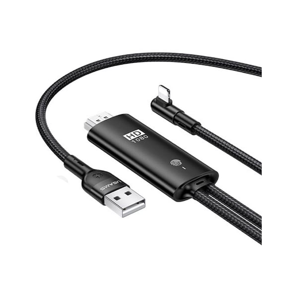 USAMS Lightning To HDMI Cable 1080p Resolution 2M Cable
