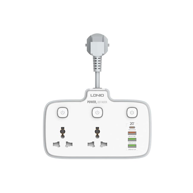 LDNIO SC2413 PD &amp; QC3.02 Universal Outlets Power Socket