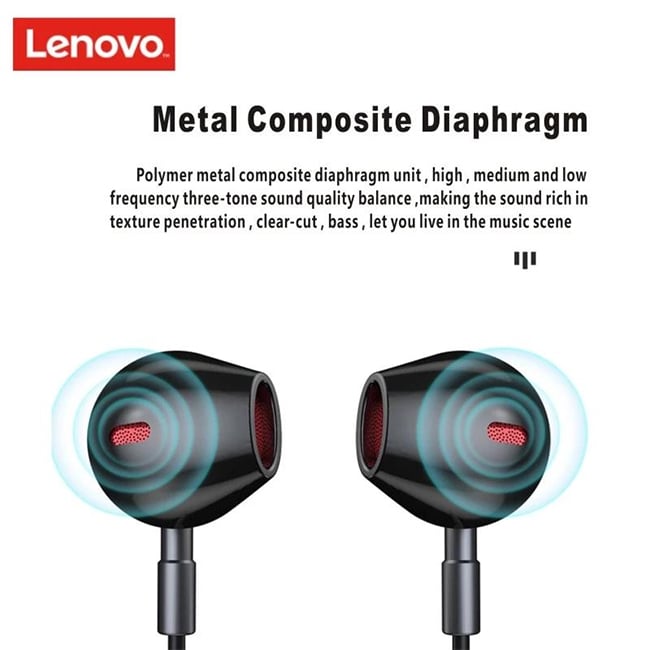 Lenovo HE06 Neckband Earphones