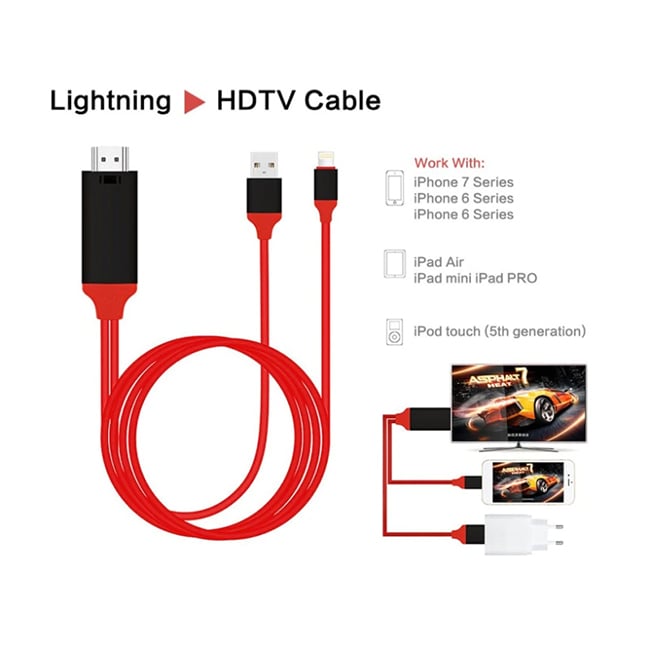 Lightning to HDMI HDTV Cable