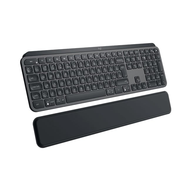 Logitech MX Keys Plus Wireless Keyboard with Palm Rest