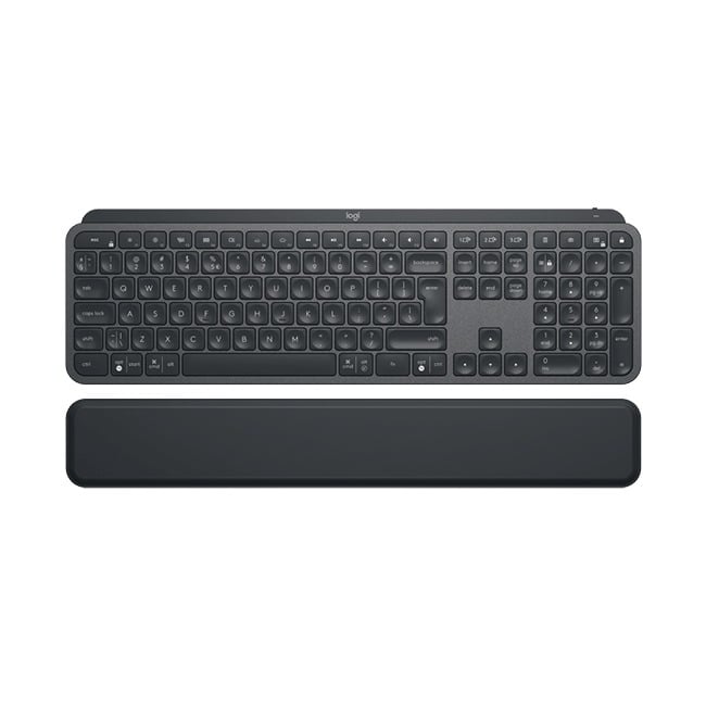 Logitech MX Keys Plus Wireless Keyboard with Palm Rest