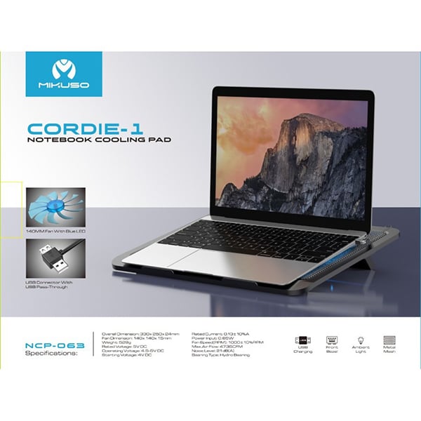 MIKUSO NCP-063 Cordie-1 Notebook Cooling Pad
