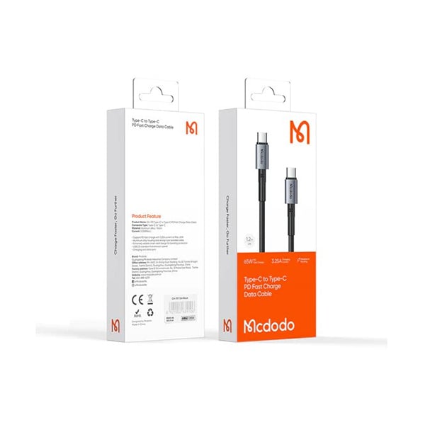 Mcdodo CA-313 65W Type-C to Type C Fast Charging Data Cable