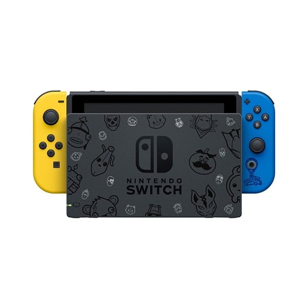 Nintendo Switch Fortnite Wildcat Bundle with Yellow and Blue Joy-Con