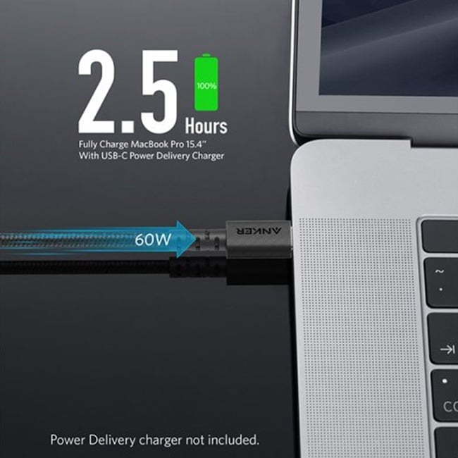 Anker PowerLine Select+ 3ft USB-C to USB-C 2.0 Cable