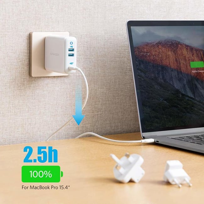 PowerPort III 3-Port 65W Travel Charger