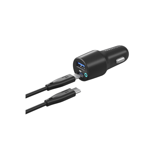 Powerology 38W Ultra-Quick Dual Port Car Charger