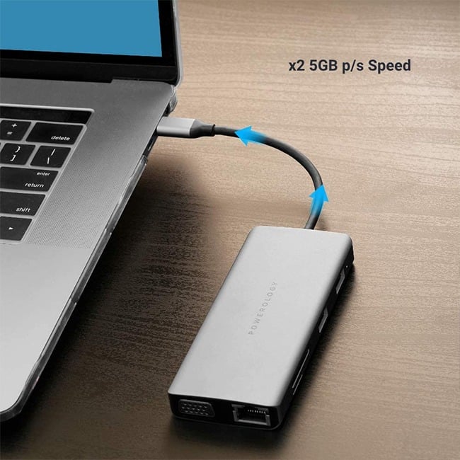 Powerology 11-in-1 USB-C Hub