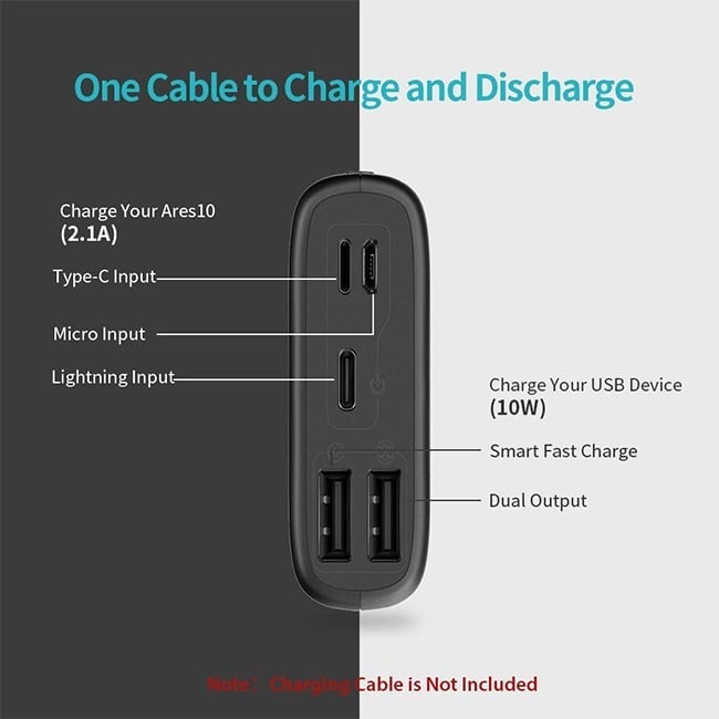 ROMOSS Mini Portable 10000mAh Power Bank