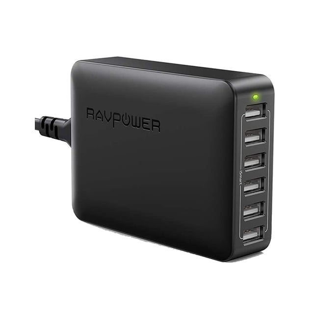 Ravpower 60W 6 Port USB Wall Charger