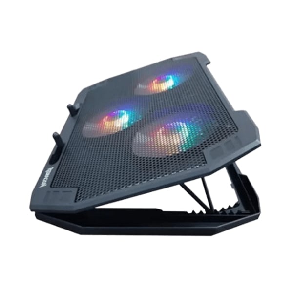 Redragon Ingrid GCP511 Triple Fan Laptop Cooler Pad with Adjustable RGB Lighting and Dual USB Ports
