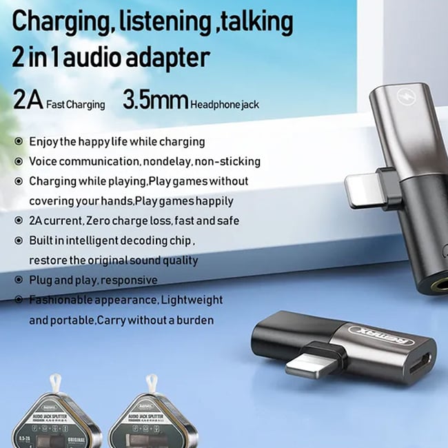 Remax RL-LA09 Lightning Audio Adapter