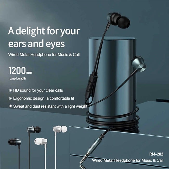 Remax RM-202 Wired Earphones