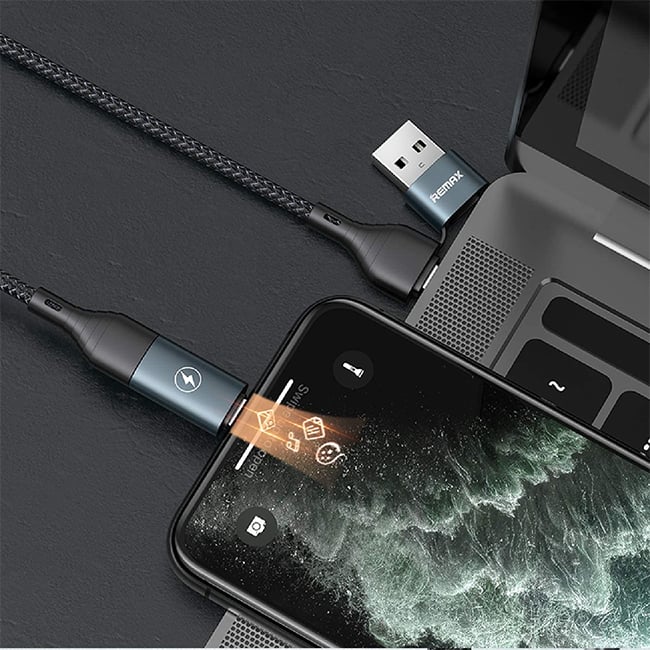 Remax Share Series Nylon Braided 4-in-1 Charging Cable