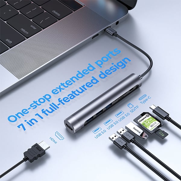JOYROOM S-H112  7 in 1 Concealed Docking Station