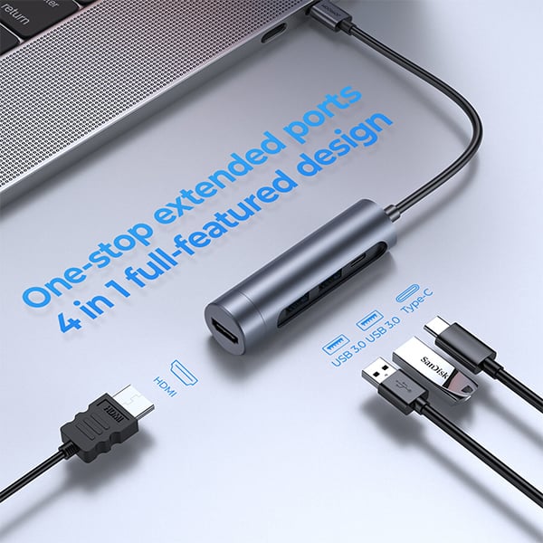 JOYROOM 4 in 1 Concealed Docking Station