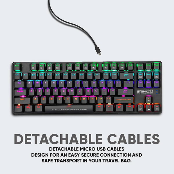 Armaggeddon SMK-2C PsychFalconet Low-Profile Mechanical Gaming Keyboard