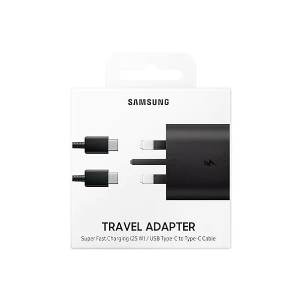 Samsung Super Fast Charging 25W Travel Adapter + USB Type-C to Type-C Cable