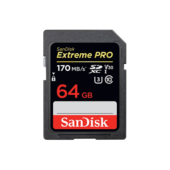 SanDisk Extreme PRO 64GB SDXC 170MB/s UHS-I Memory Card