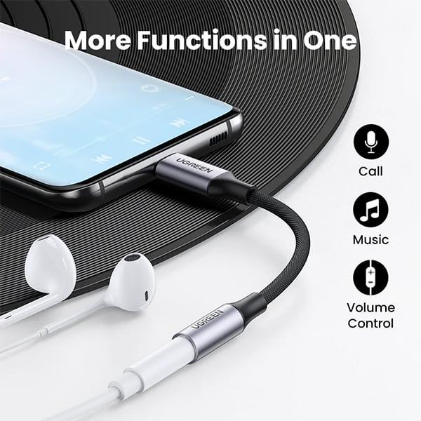 UGREEN 80154 Type-C to 3.5mm Female Jack Audio Adapter