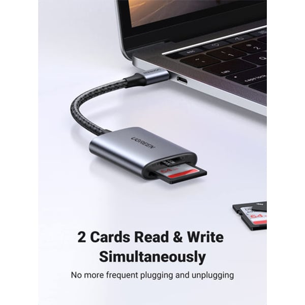 UGREEN 80888 USB-C to SD/TF Memory Card Reader