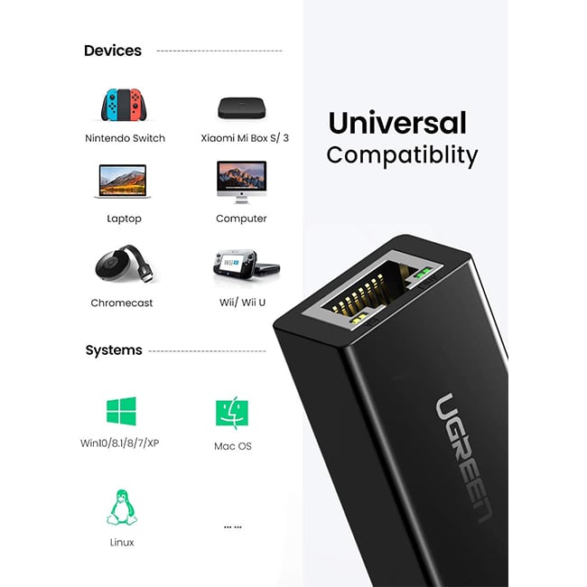 UGREEN 20254 USB 3.0 to Ethernet Network Adapter