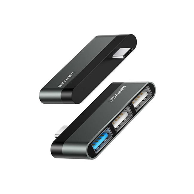 USAMS US-SJ463 USB + TF Card Slot Type-C Mini Hub