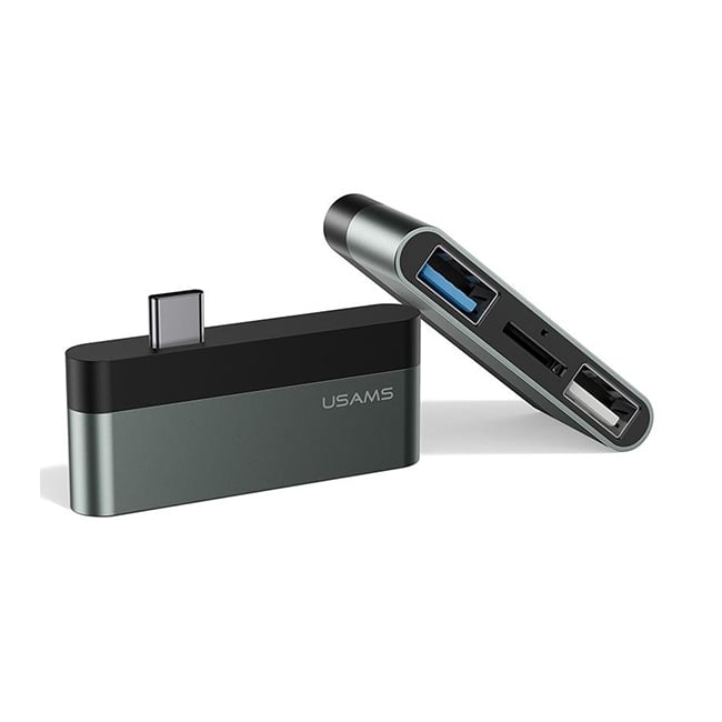 USAMS US-SJ463 USB + TF Card Slot Type-C Mini Hub