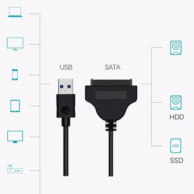 USB 3.0 to SATA Adapter Cable