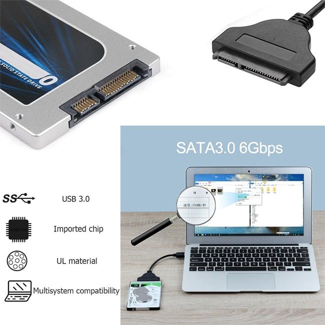 USB 3.0 to SATA Adapter Cable
