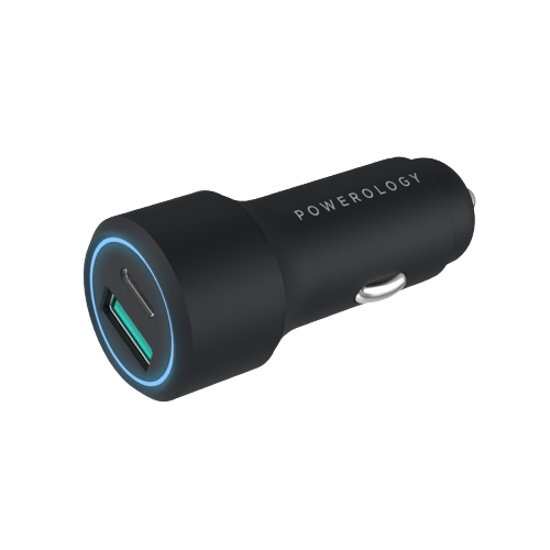 Powerology 43W Ultra-Quick Dual Port Car Charger