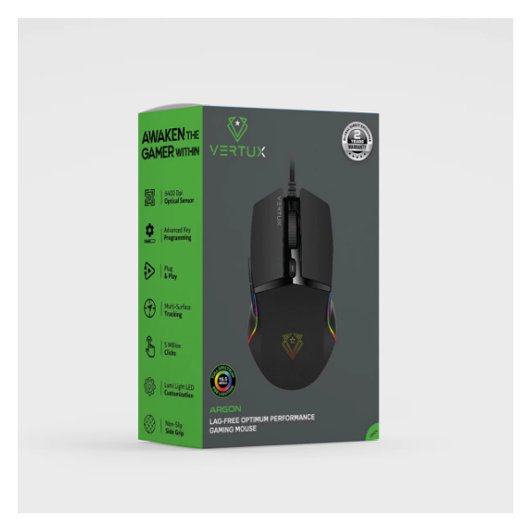 Vertux Argon Lag-Free Optimum Performance Gaming Mouse