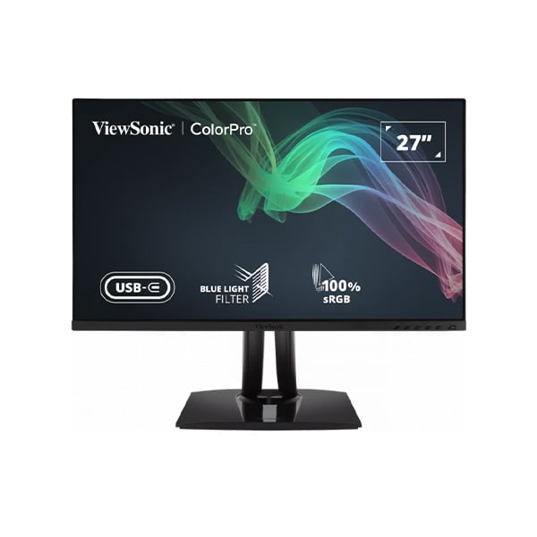 ViewSonic VP2756-2K 27-inch 2K QHD Pantone Validated sRGB &amp; Factory Pre-Calibrated Professional Monitor with 60W USB-C